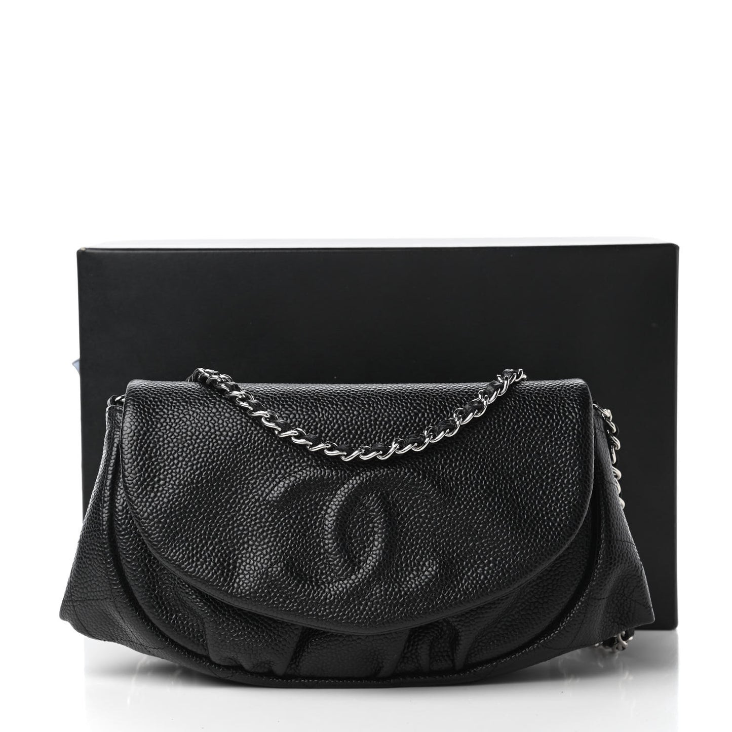 Caviar Half Moon Wallet On Chain WOC Black