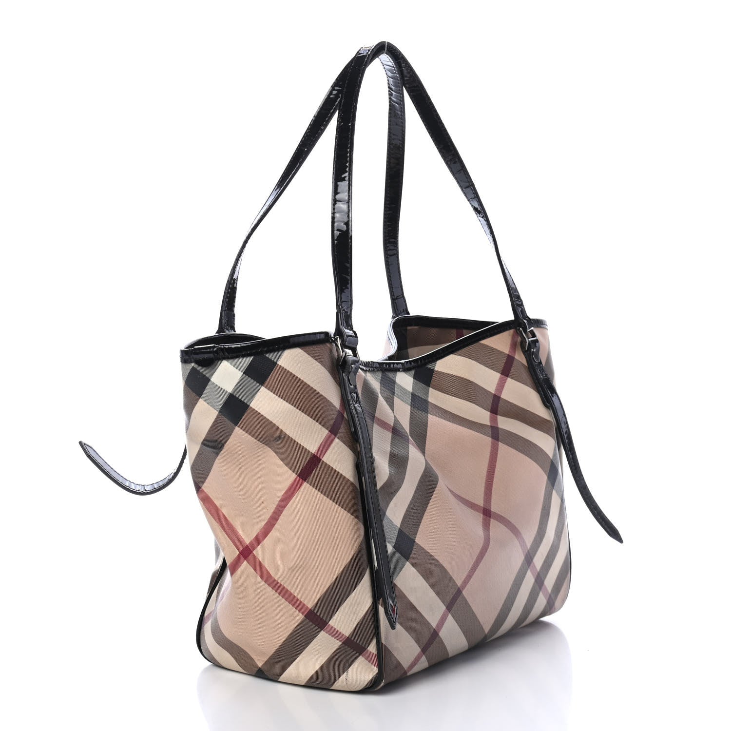 Burberry Nova Check Small Canterbury Tote Black 2 of 5
