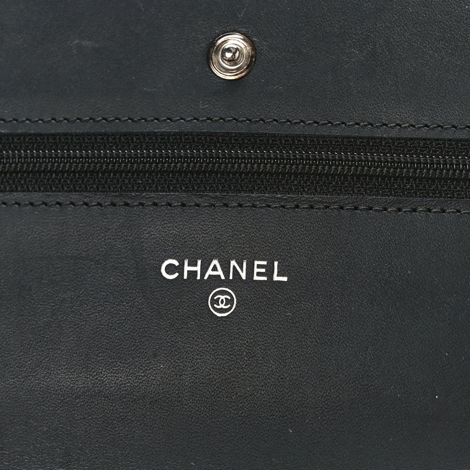 Chanel Caviar Timeless CC Wallet on Chain WOC Black 7 of 10