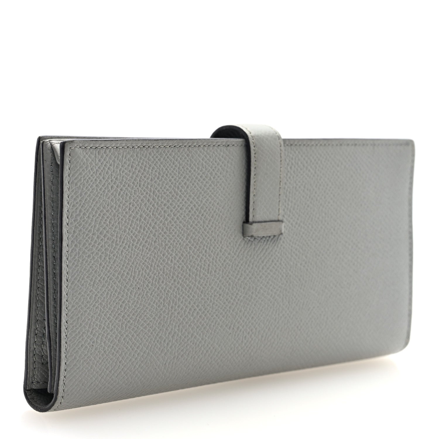 Hermes Epsom Bearn Gusset Wallet Gris Mouette 3 of 7