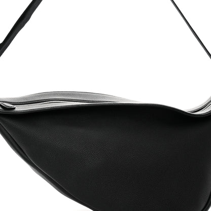 The Row Grained Calfskin Large Slouchy Banana Bag Black 8 of 11