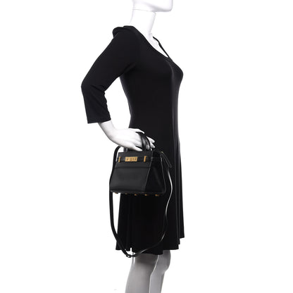 Saint Laurent Smooth Calfskin Manhattan Nano Shopper Tote Black 3 of 10