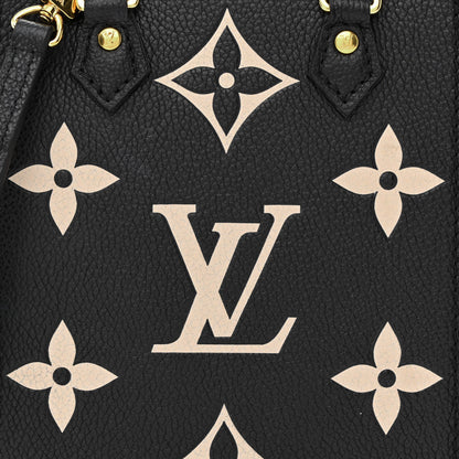 Louis Vuitton Empreinte Monogram Giant Petit Sac Plat Black Beige 8 of 10