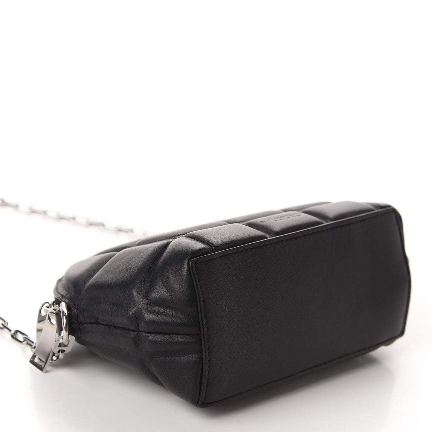 Padded Nappa Mini Half Moon Bag Black