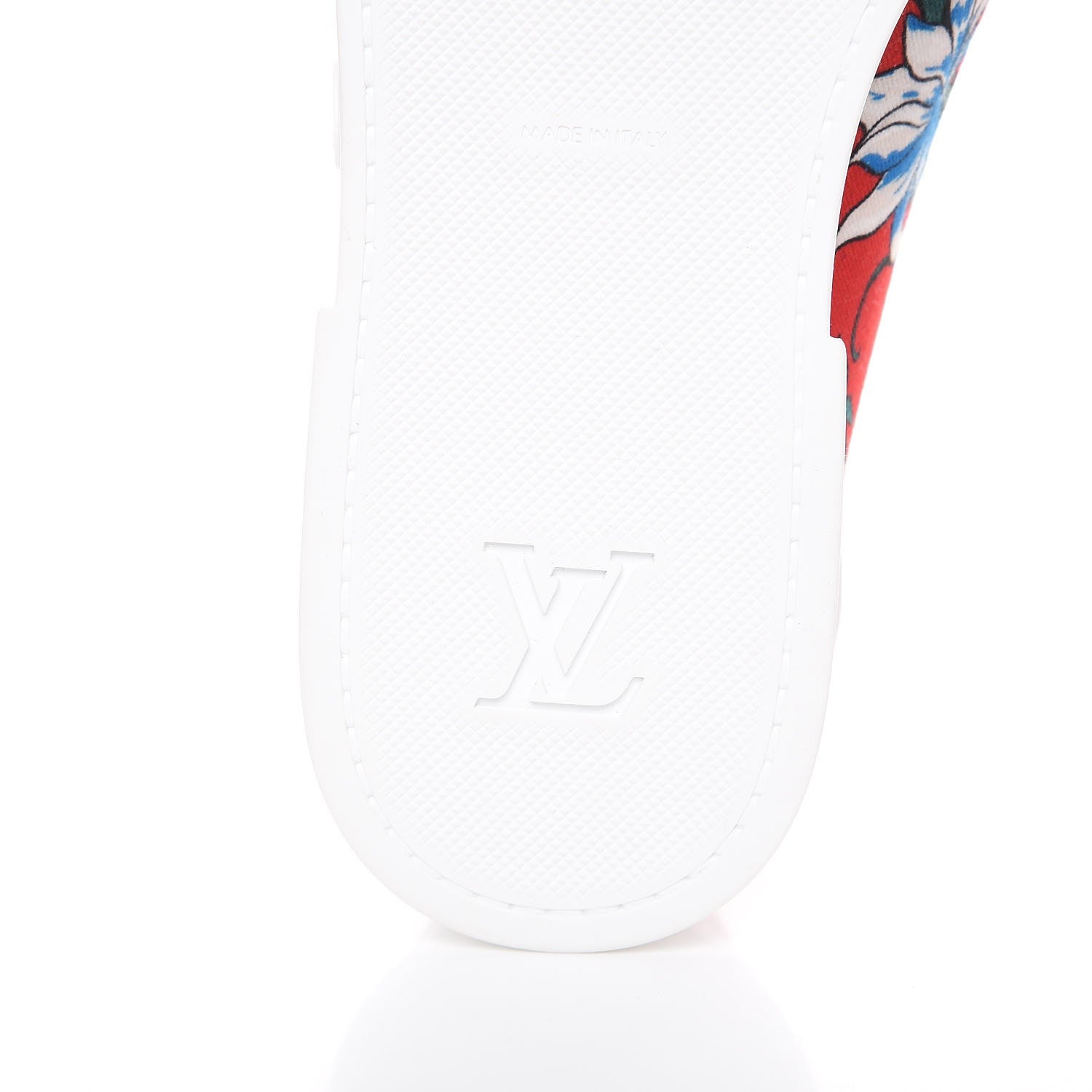 Louis Vuitton Canvas Printed Match-Up Slip On Sneakers 6.5 Red 7 of 11
