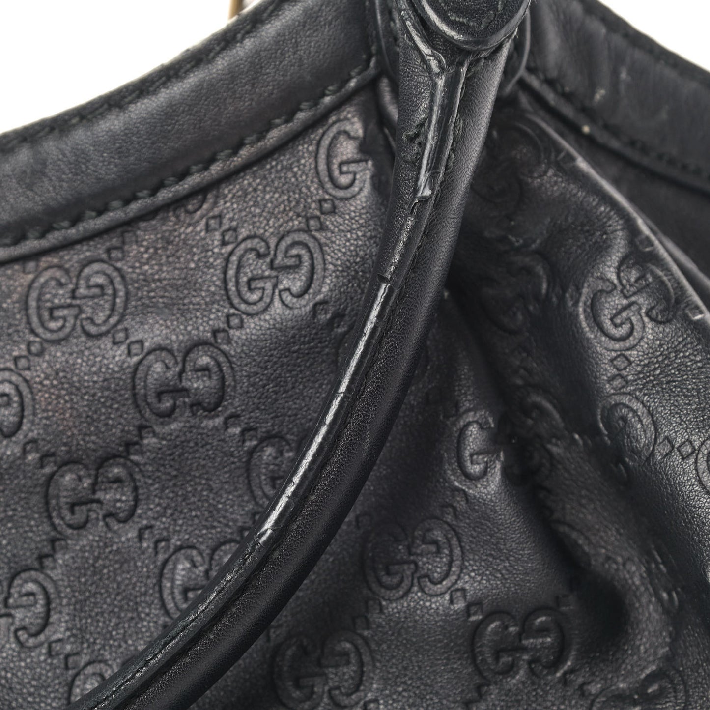Guccissima Large Sukey Tote Black