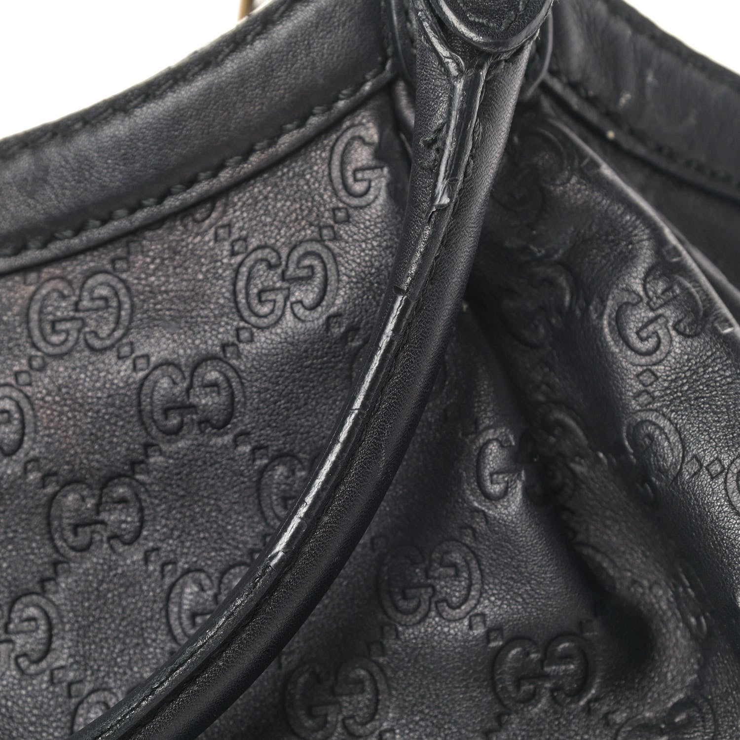 Gucci Guccissima Large Sukey Tote Black 11 of 13