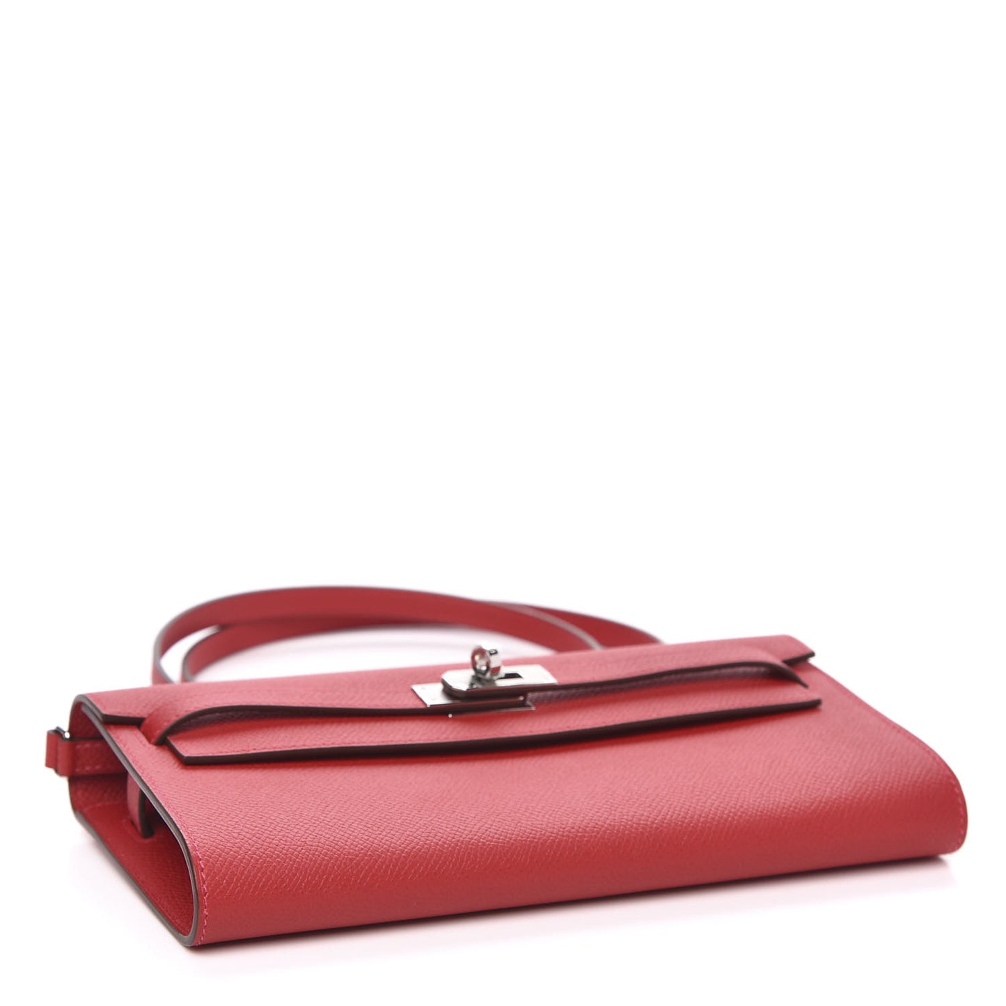 Epsom Kelly Wallet To Go Rouge Casaque