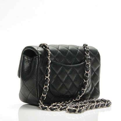 Chanel Caviar Quilted Mini Rectangular Flap Charcoal 3 of 7