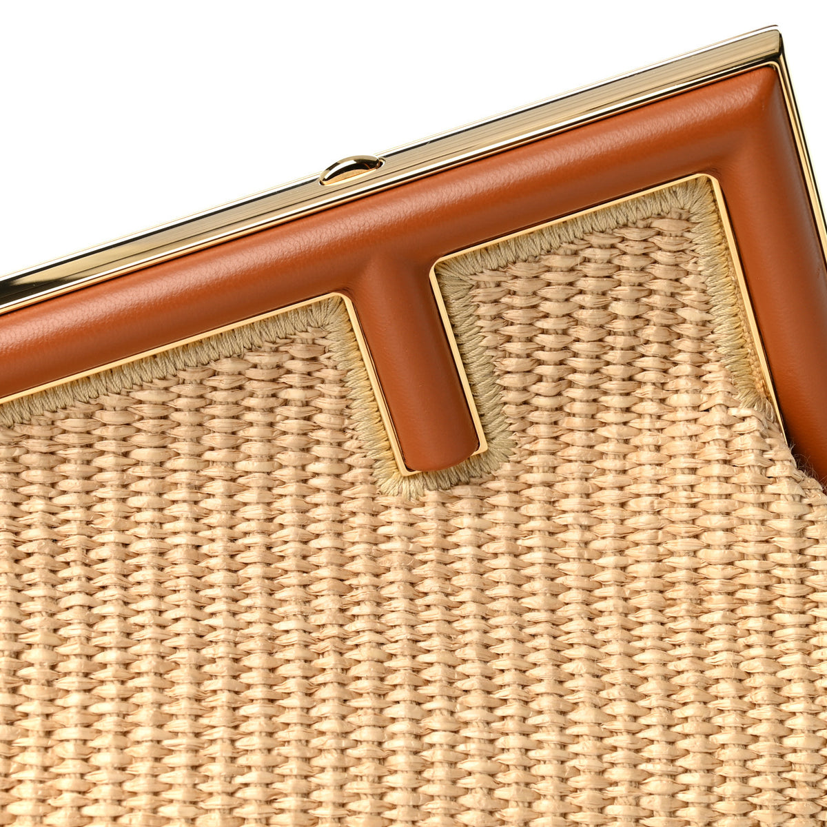 Fendi Paglia Chicco Diriso Nappa Small Fendi First Alchemy Brandy 7 of 9