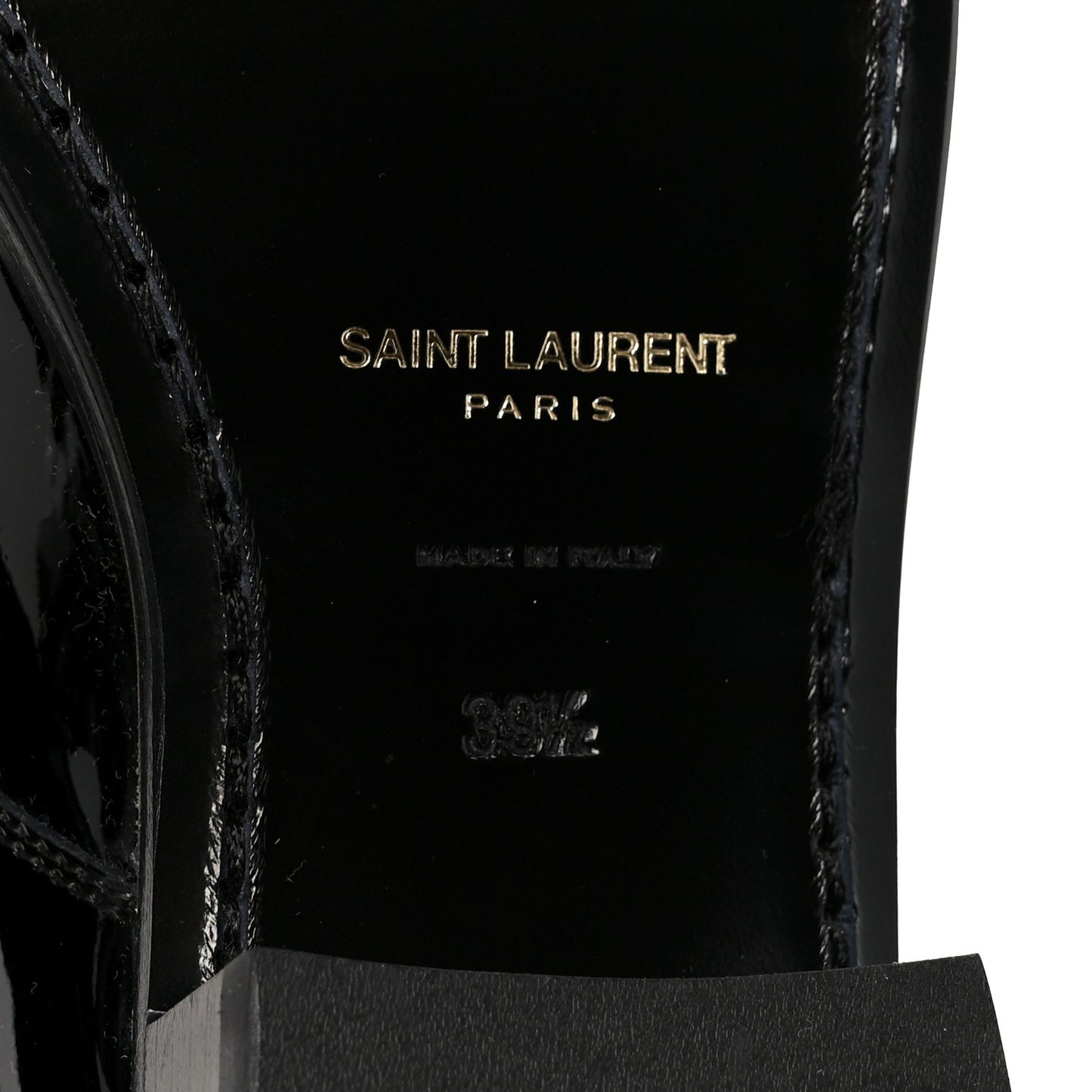 Patent Baltimora Lace Up Derby Shoes 39.5 Black