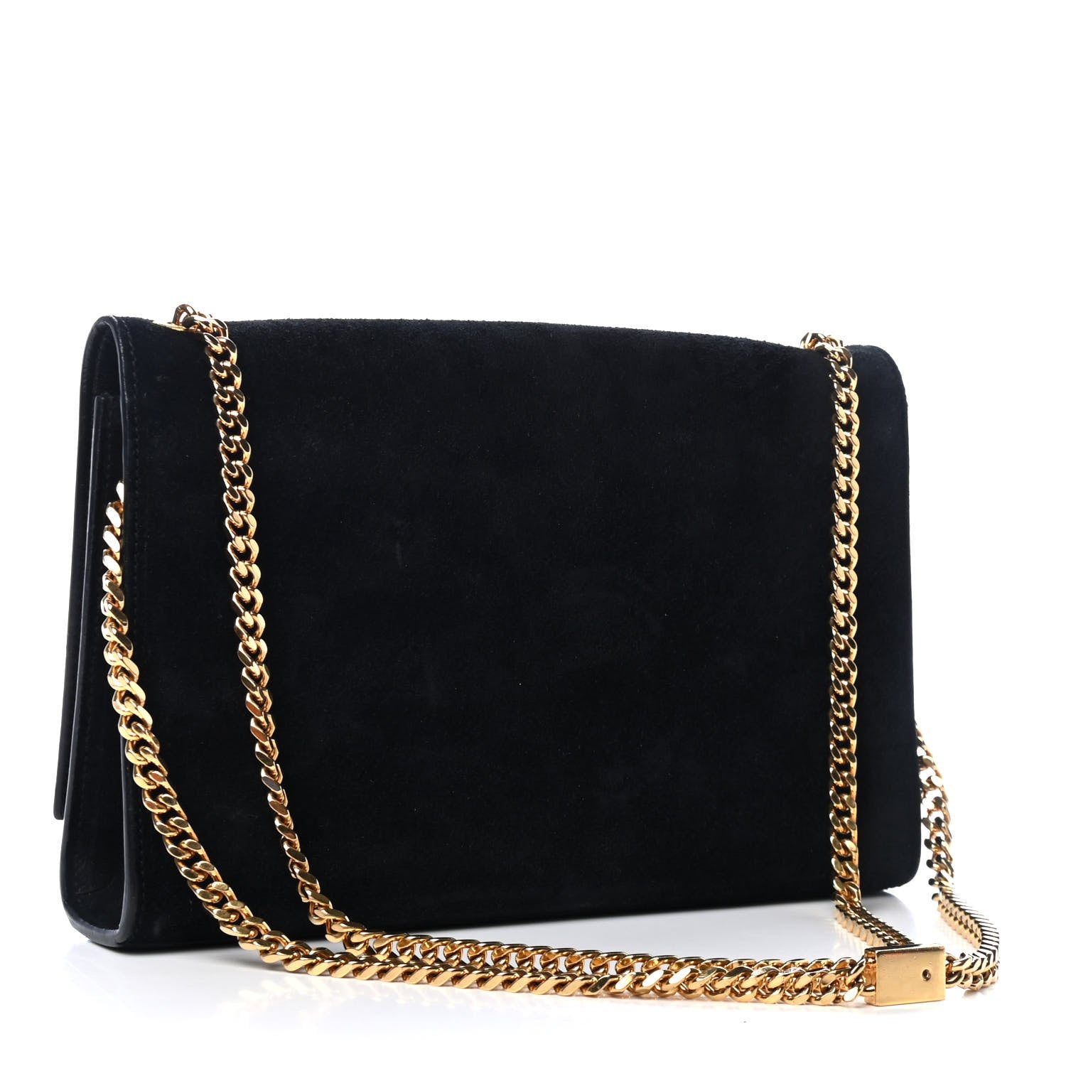 Saint Laurent Suede Classic Monogram Kate Tassel Satchel 2 of 4