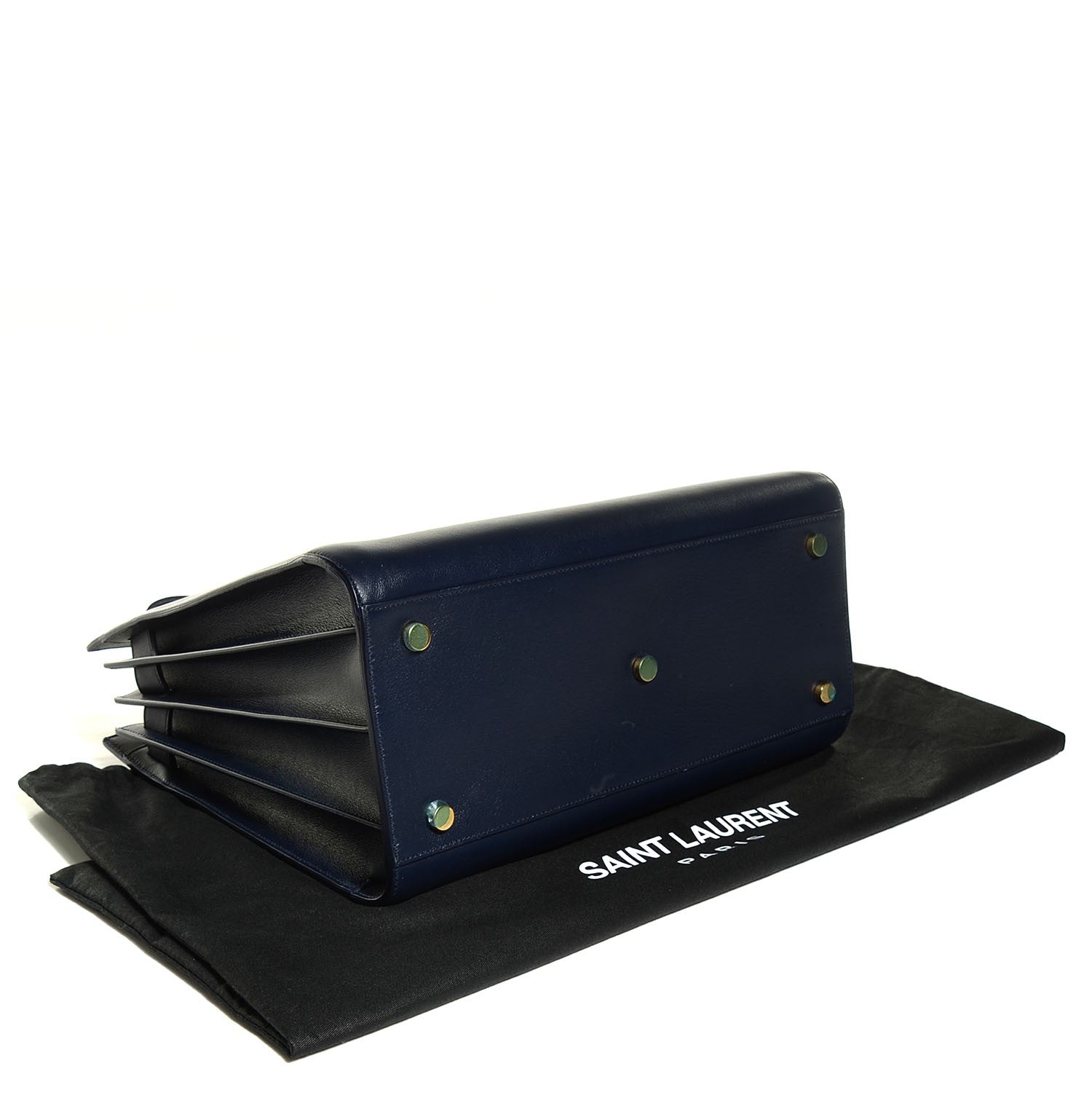 Saint Laurent Calfskin Small Sac De Jour Navy 4 of 9