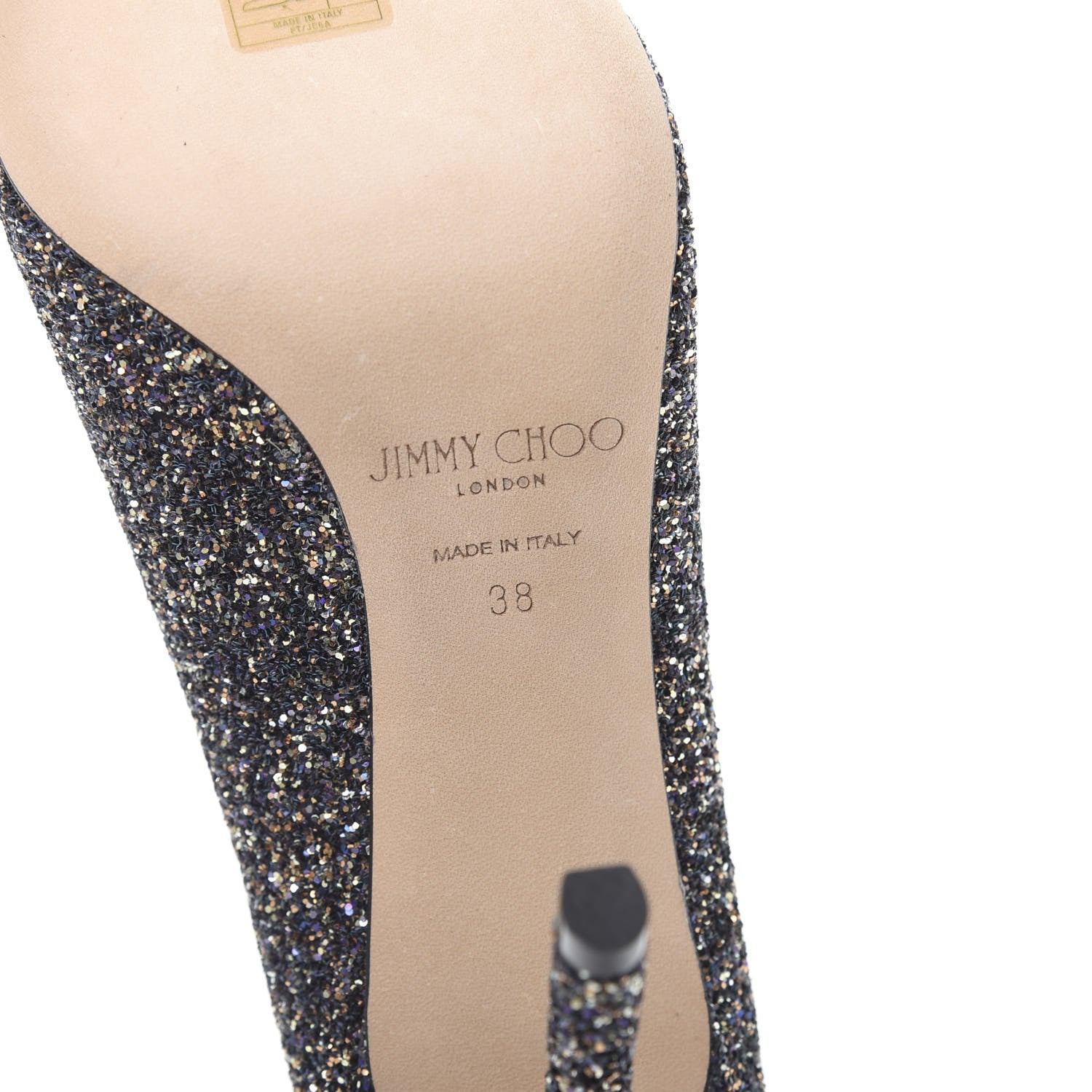 Jimmy Choo Coarse Glitter Romy 100 Pumps 38 Multicolor 6 of 8