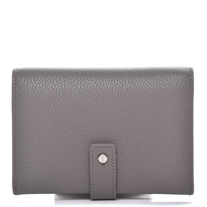 Saint Laurent Grained Calfskin Sac De Jour Compact Wallet Fog 1 of 8