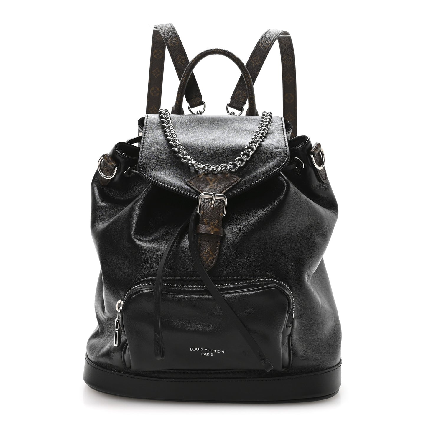 Lambskin Monogram Montsouris Vibe PM Black
