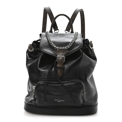 Louis Vuitton Lambskin Monogram Montsouris Vibe PM Black 1 of 9