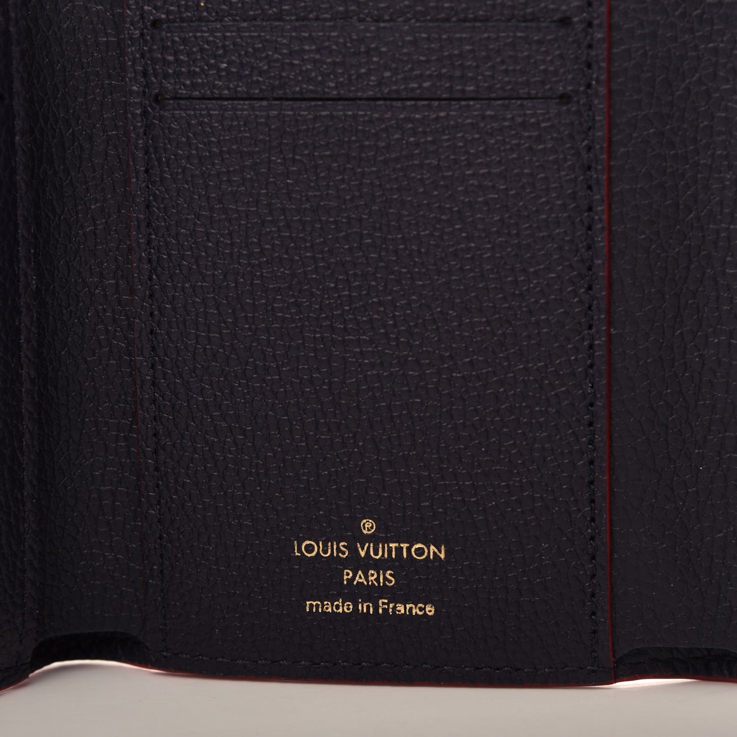 Empreinte Victorine Wallet Marine Rouge