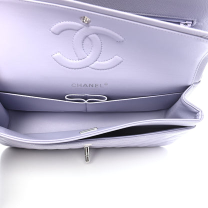Chanel Caviar Quilted Medium Double Flap Light Purple 5 of 9