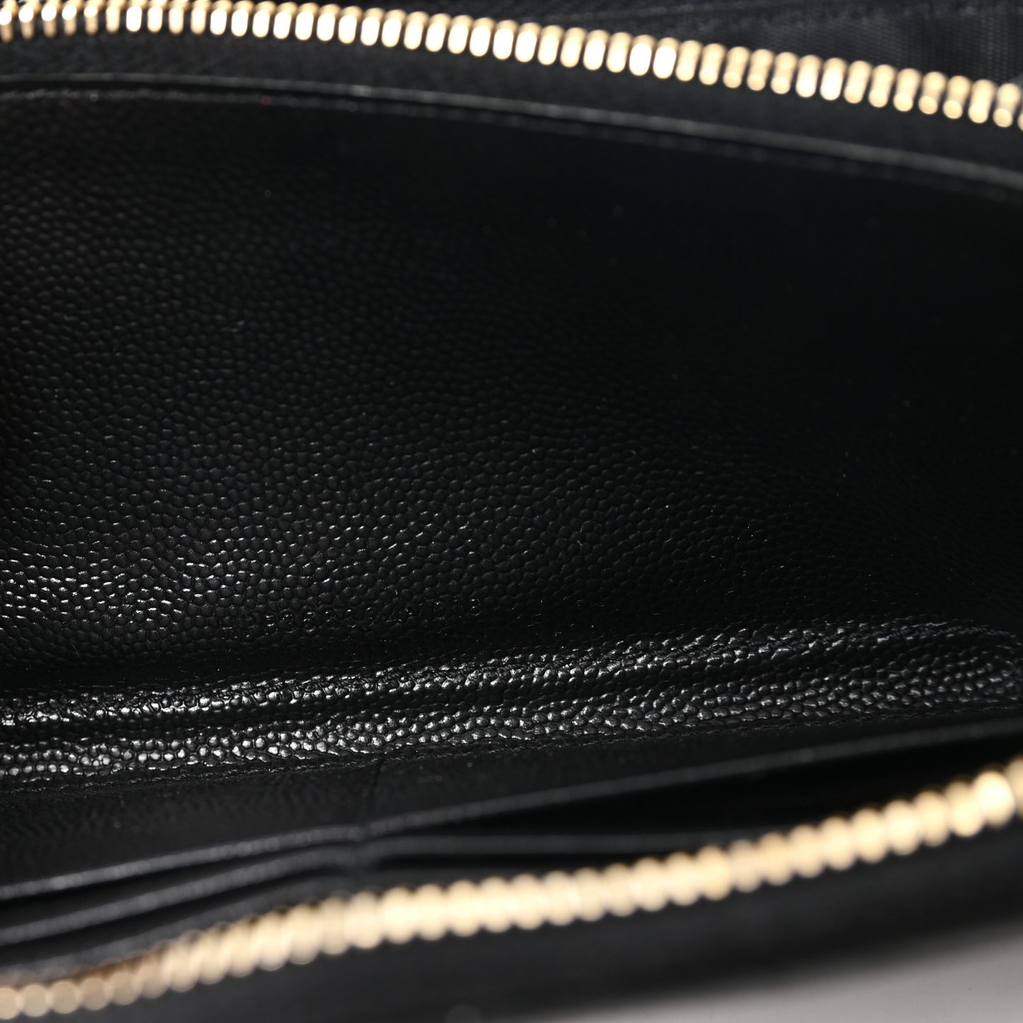 Grain De Poudre Matelasse Chevron Monogram Zip Around Wallet Black