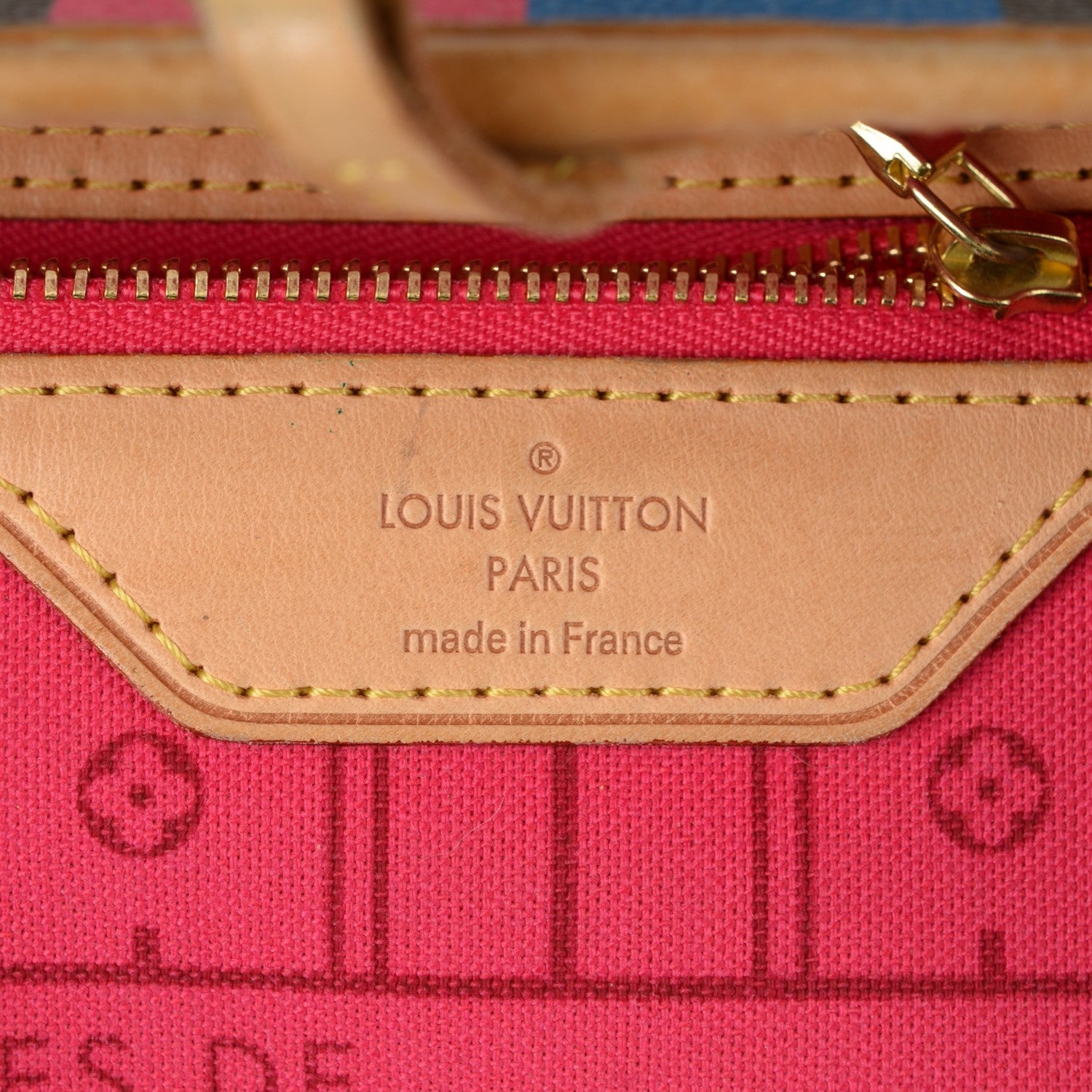 Louis Vuitton Monogram My LV Heritage Neverfull GM Fuchsia Blue Clair 6 of 7