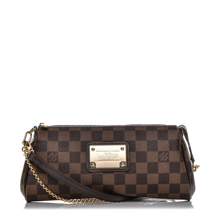 Louis Vuitton Damier Ebene Eva Clutch 1 of 8