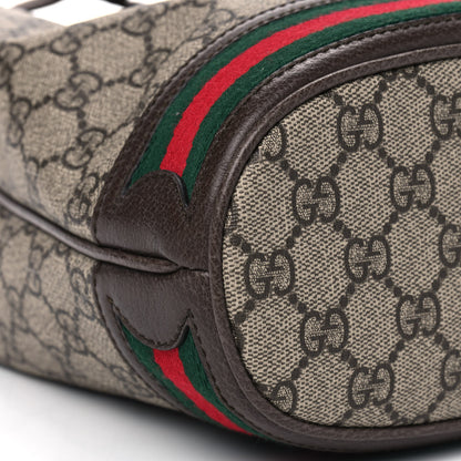 Gucci GG Supreme Monogram Web Small Ophidia Bucket Bag Brown 4 of 5