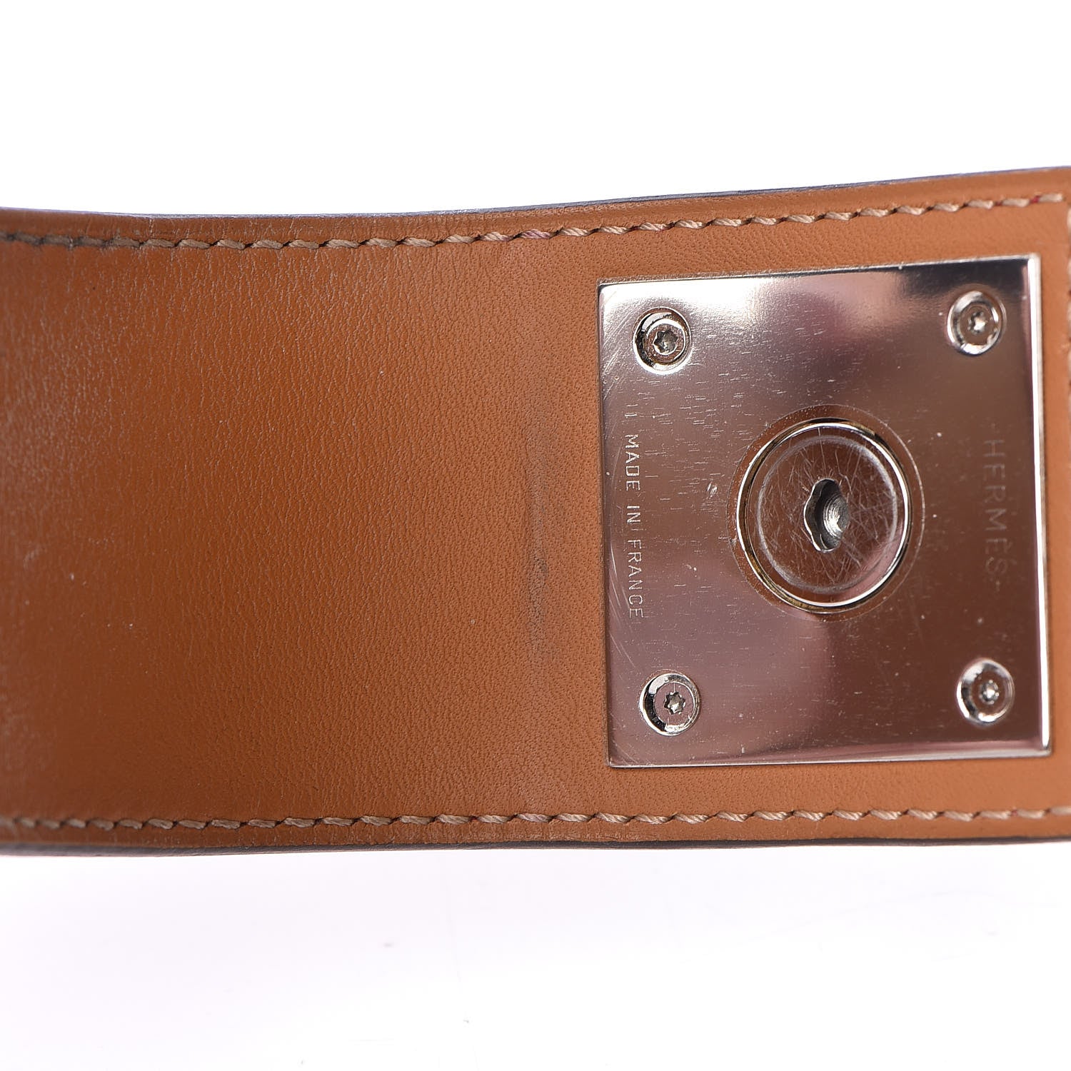 Hermes Epsom Creneau Bracelet M Red 9 of 12