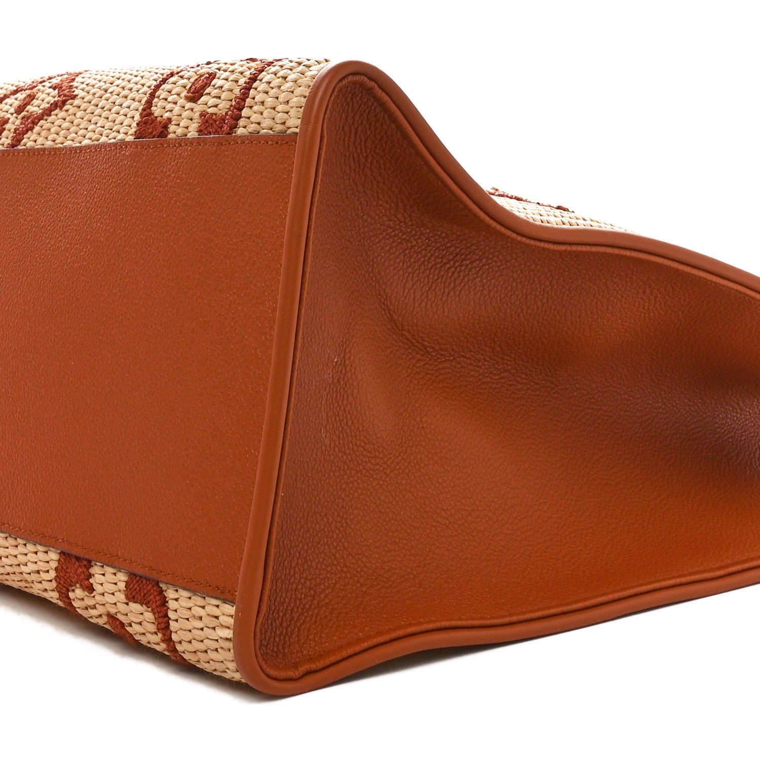 Louis Vuitton Raffia Calfskin Monogram Giant Onthego GM Tan 9 of 9