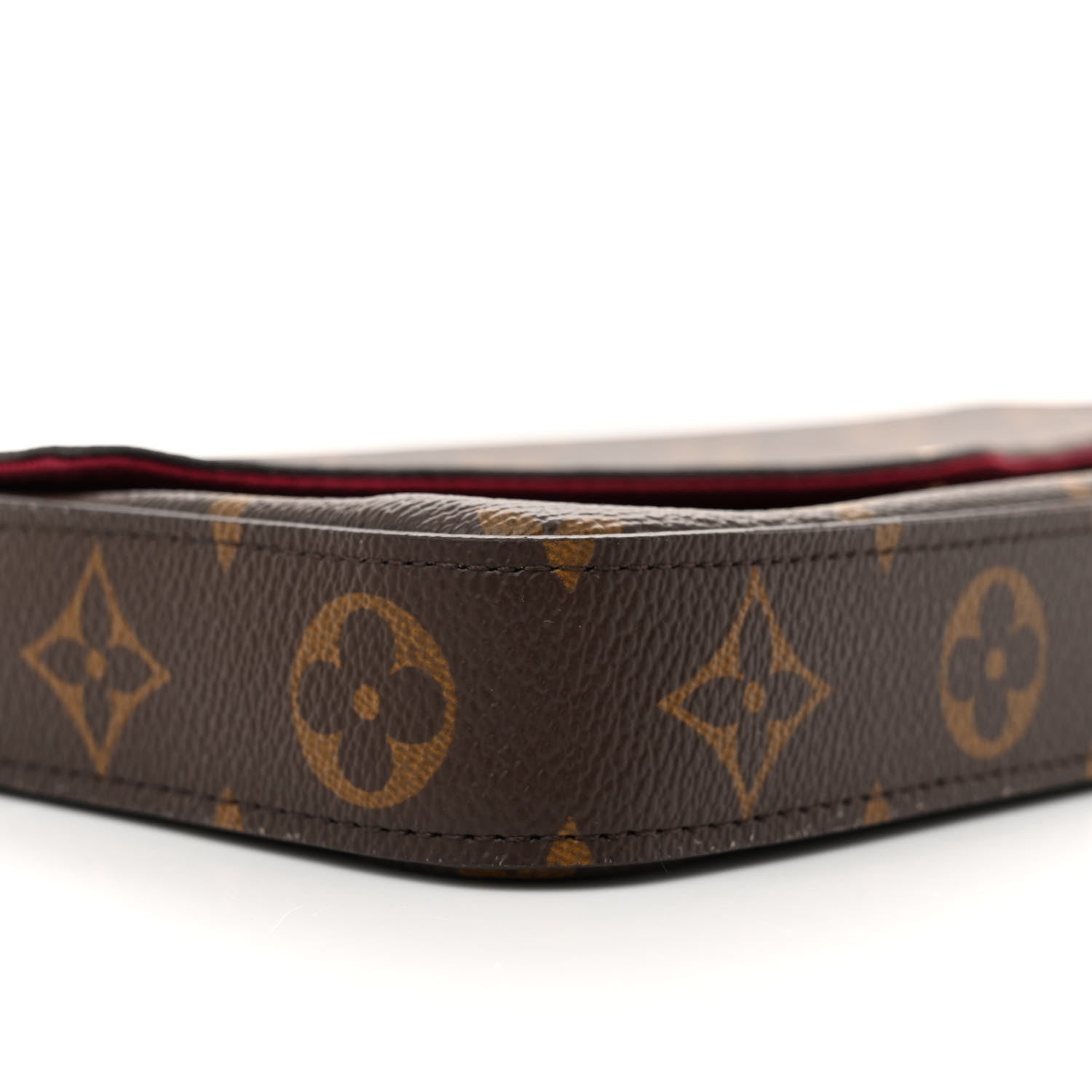 Louis Vuitton Monogram Pochette Felicie Chain Wallet Fuchsia 9 of 11