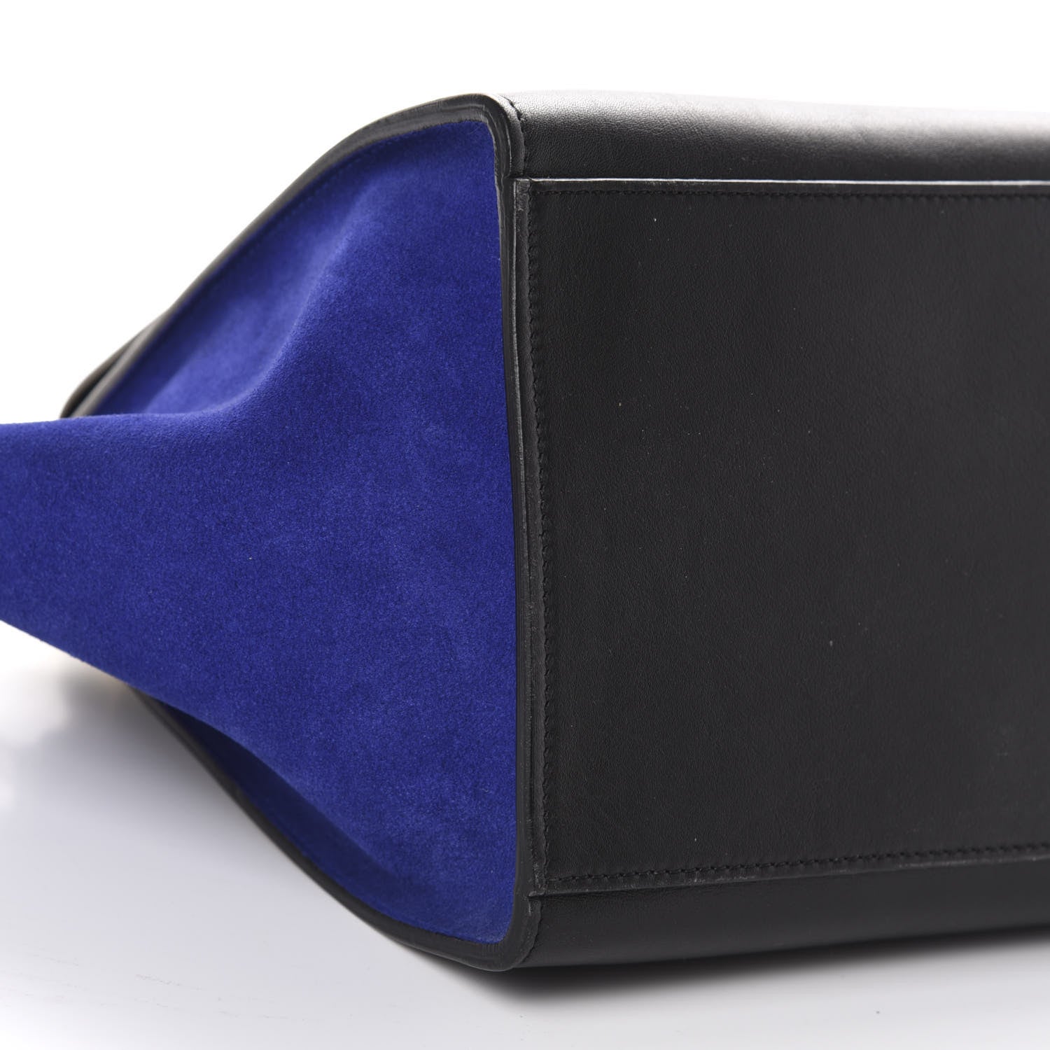 Celine Smooth Calfskin Suede Small Tri-Color Trapeze Indigo 7 of 12