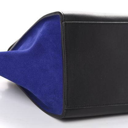 Celine Smooth Calfskin Suede Small Tri-Color Trapeze Indigo 7 of 12