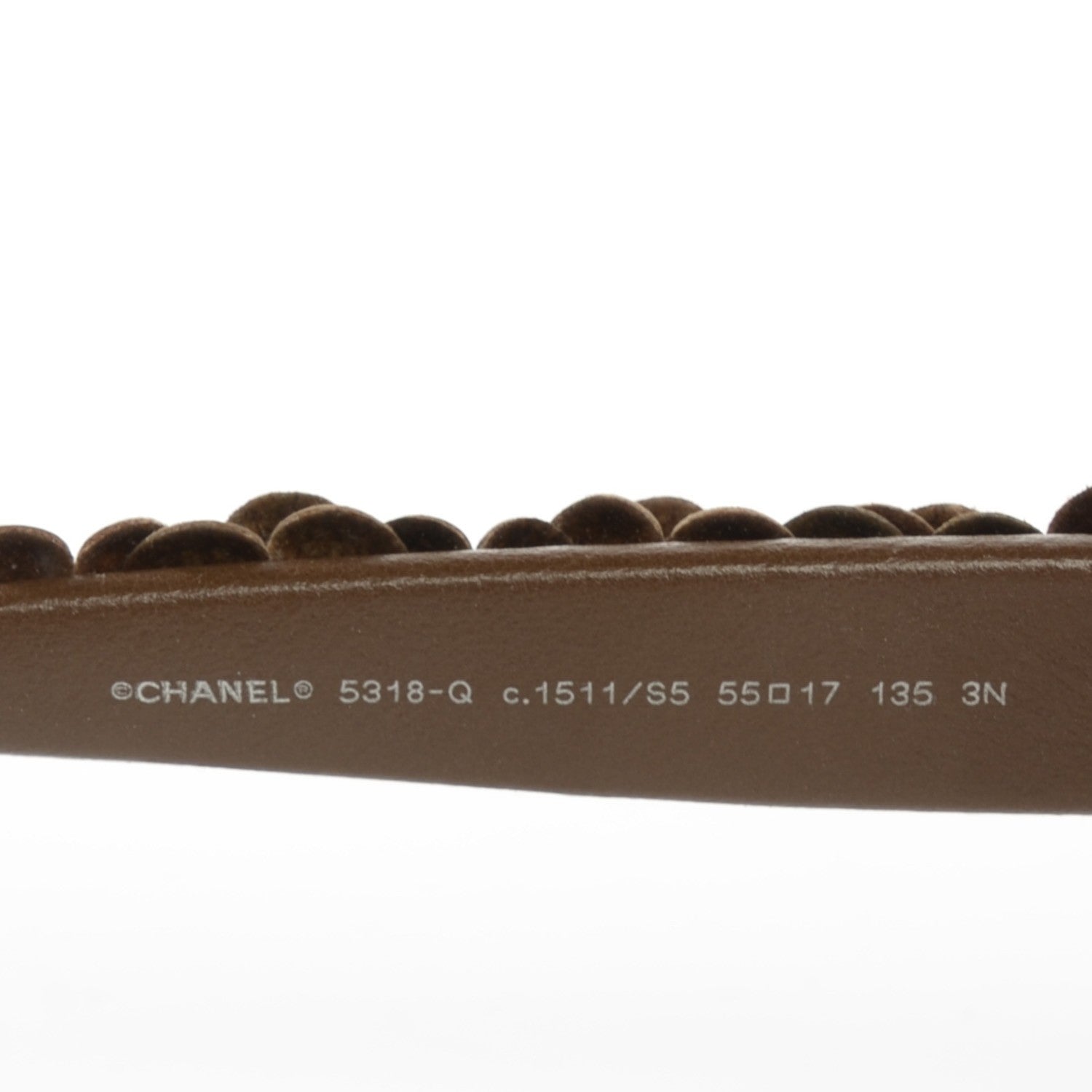 Chanel Lambskin Camellia CC Sunglasses 5318-Q Brown 3 of 5