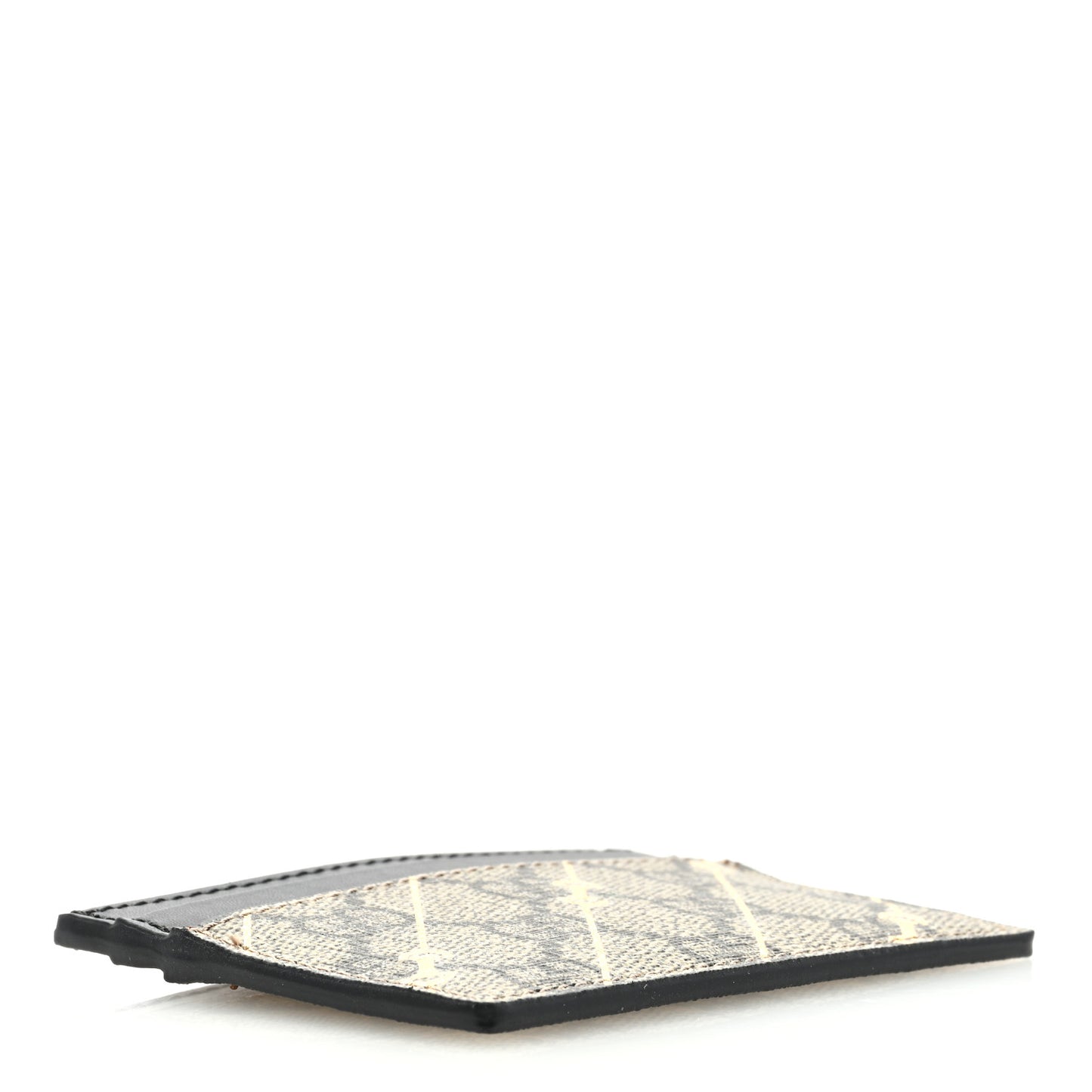 GG Supreme Monogram Bees Card Holder Black