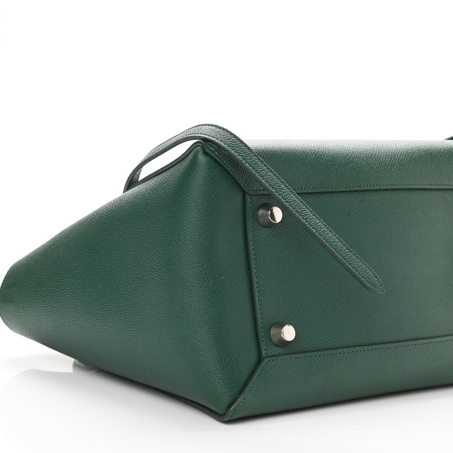 Grained Calfskin Mini Belt Bag Light Emerald