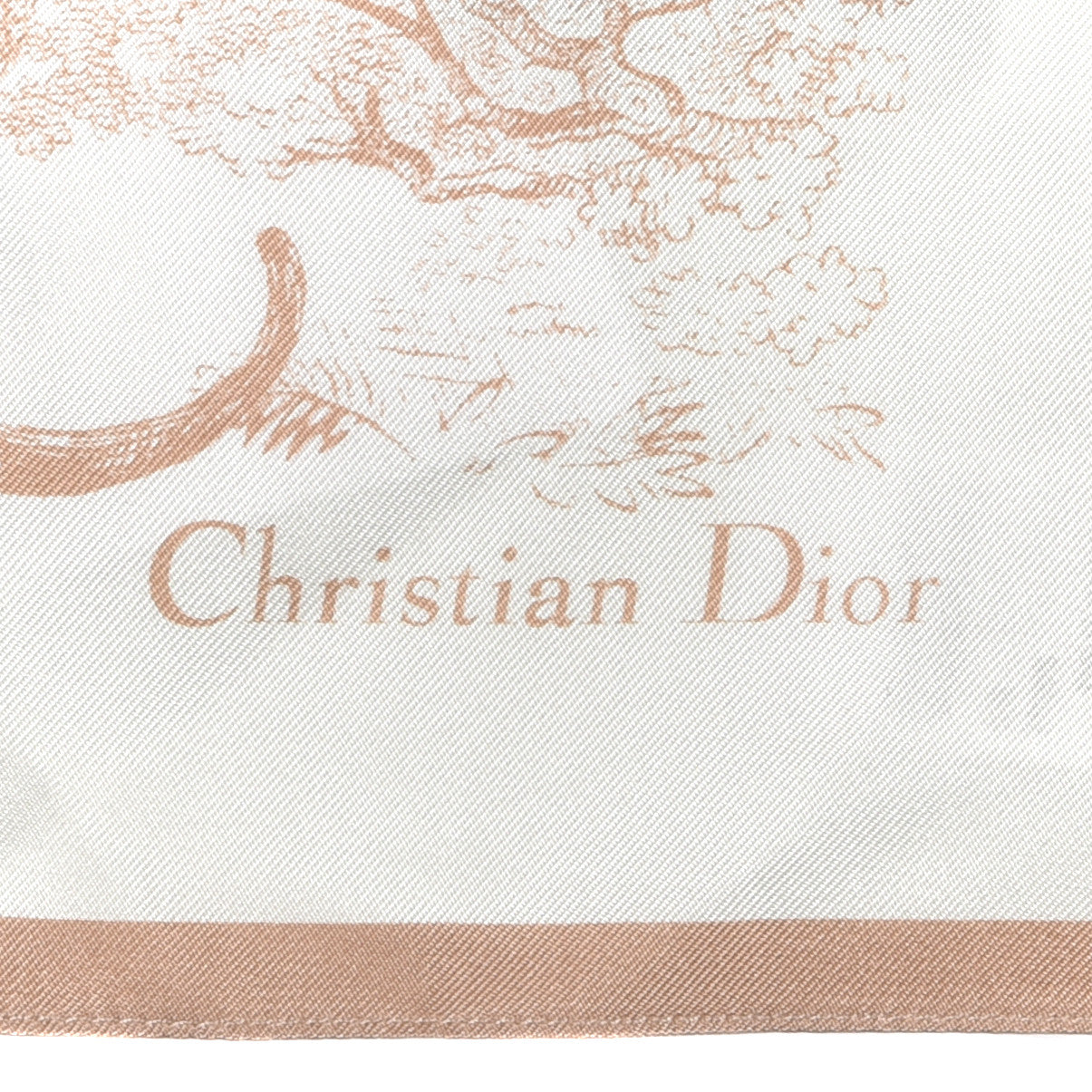 Christian Dior Silk Toile De Jouy Sauvage Visor Rose 5 of 6