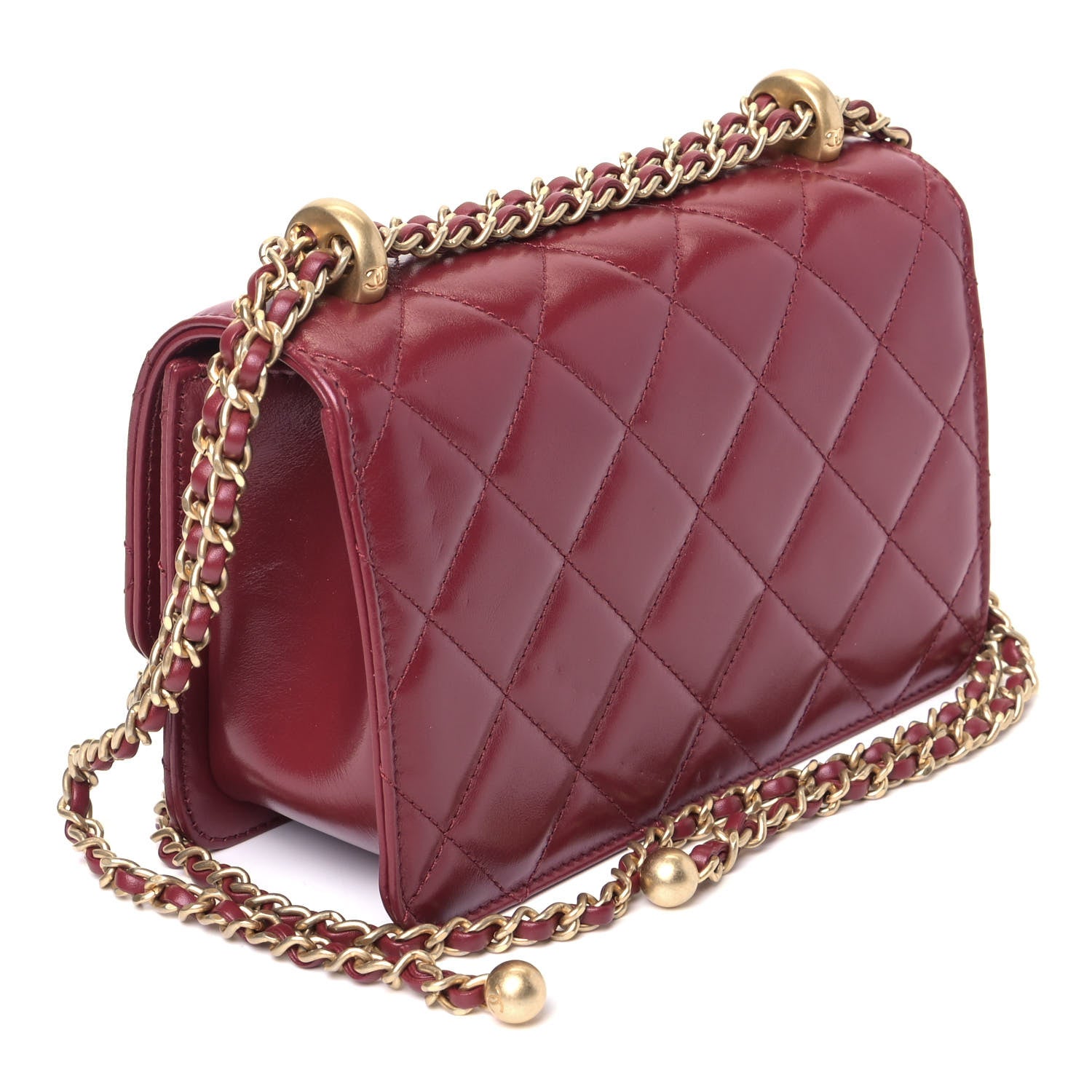 Chanel Calfskin Quilted Mini Perfect Fit Flap Burgundy 2 of 4