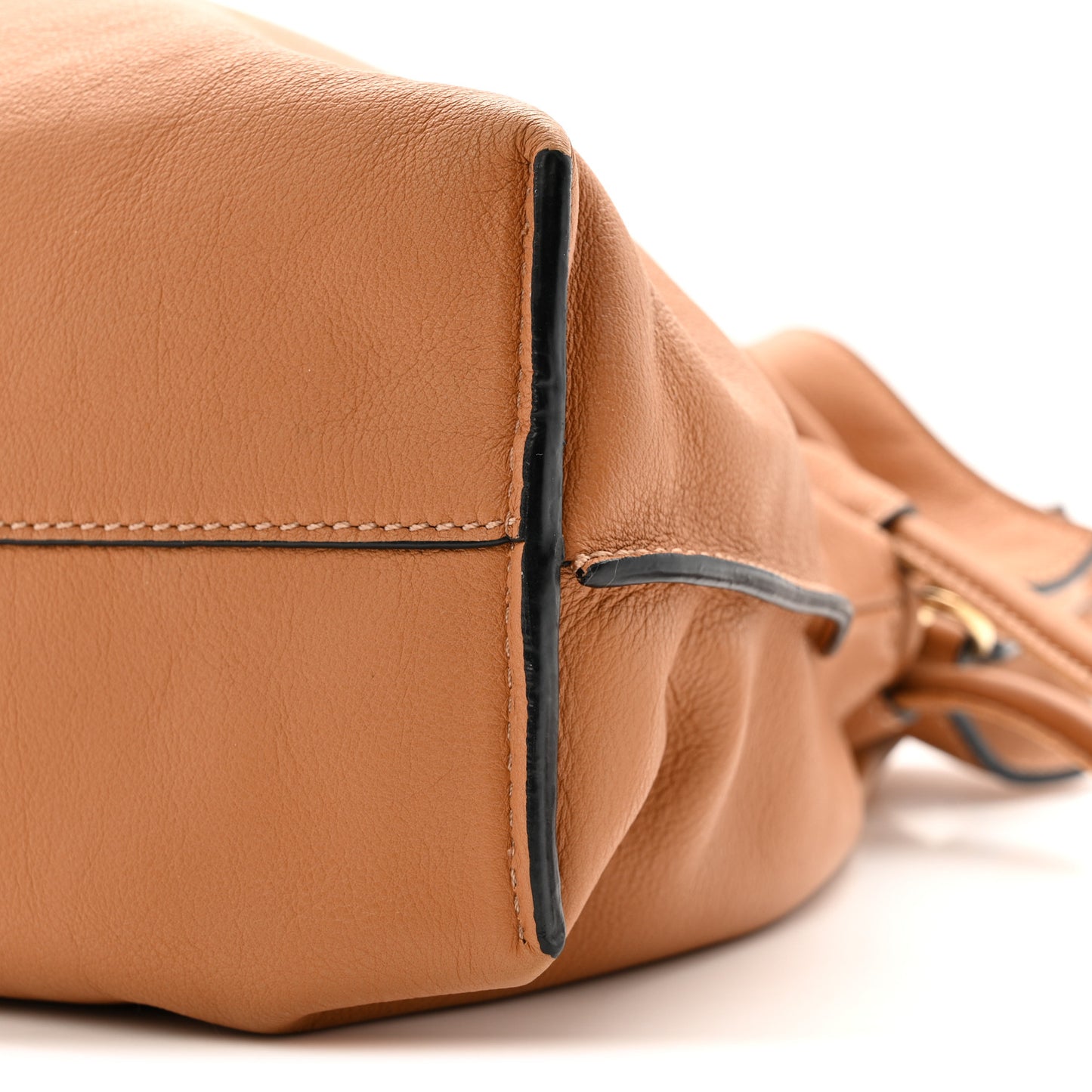 Calfskin Mini Flamenco Knot Clutch Warm Desert