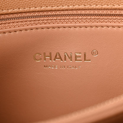 Chanel Caviar Quilted Small Coco Chain Handle Flap Brown 6 of 11