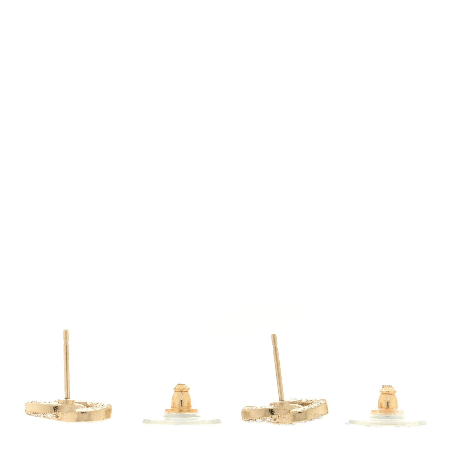 Crystal CC Earrings Gold