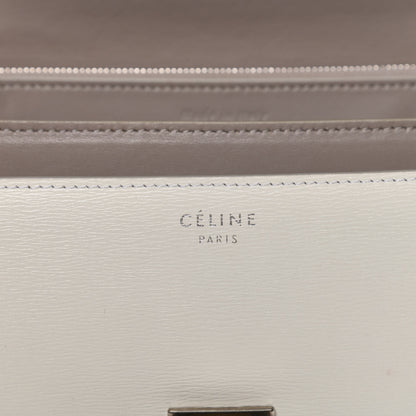 Celine Liege Calfskin Medium Classic Box Flap Bag White 6 of 12