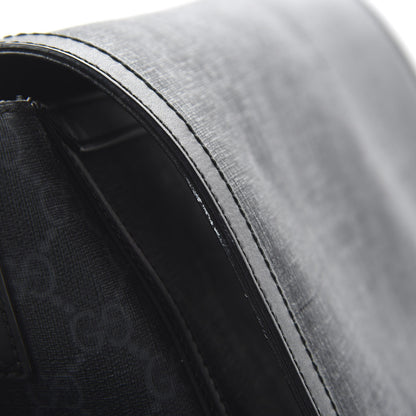 Gucci GG Supreme Monogram Web Messenger Diaper Bag Black Grey 17 of 17