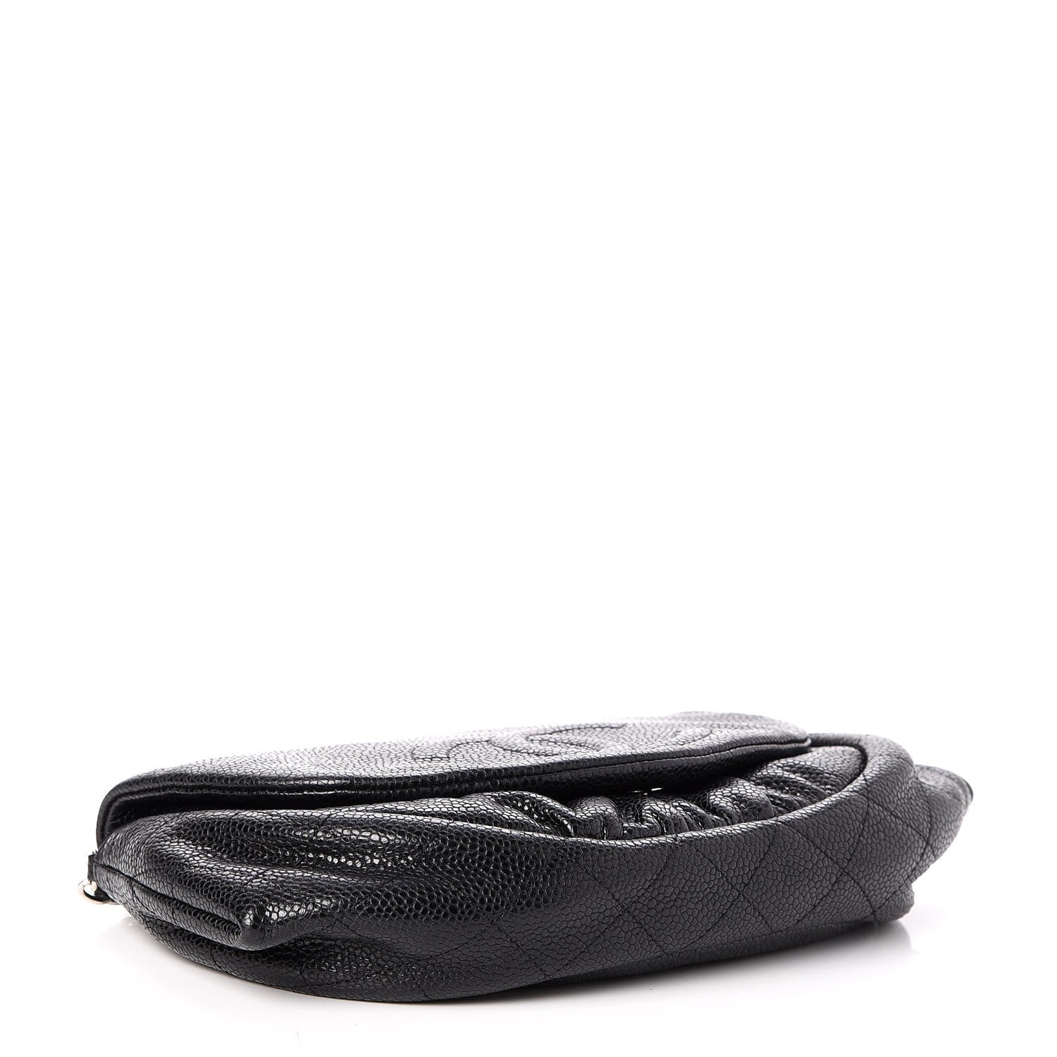 Chanel Caviar Half Moon Wallet On Chain WOC Black 4 of 8