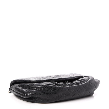 Chanel Caviar Half Moon Wallet On Chain WOC Black 4 of 8