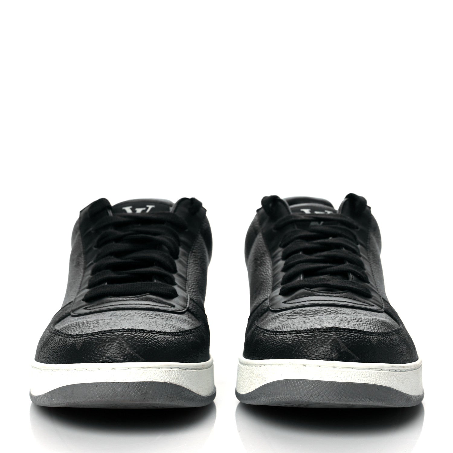 Louis Vuitton Reverse Monogram Eclipse Mens Rivoli Sneakers 8 Black 2 of 9