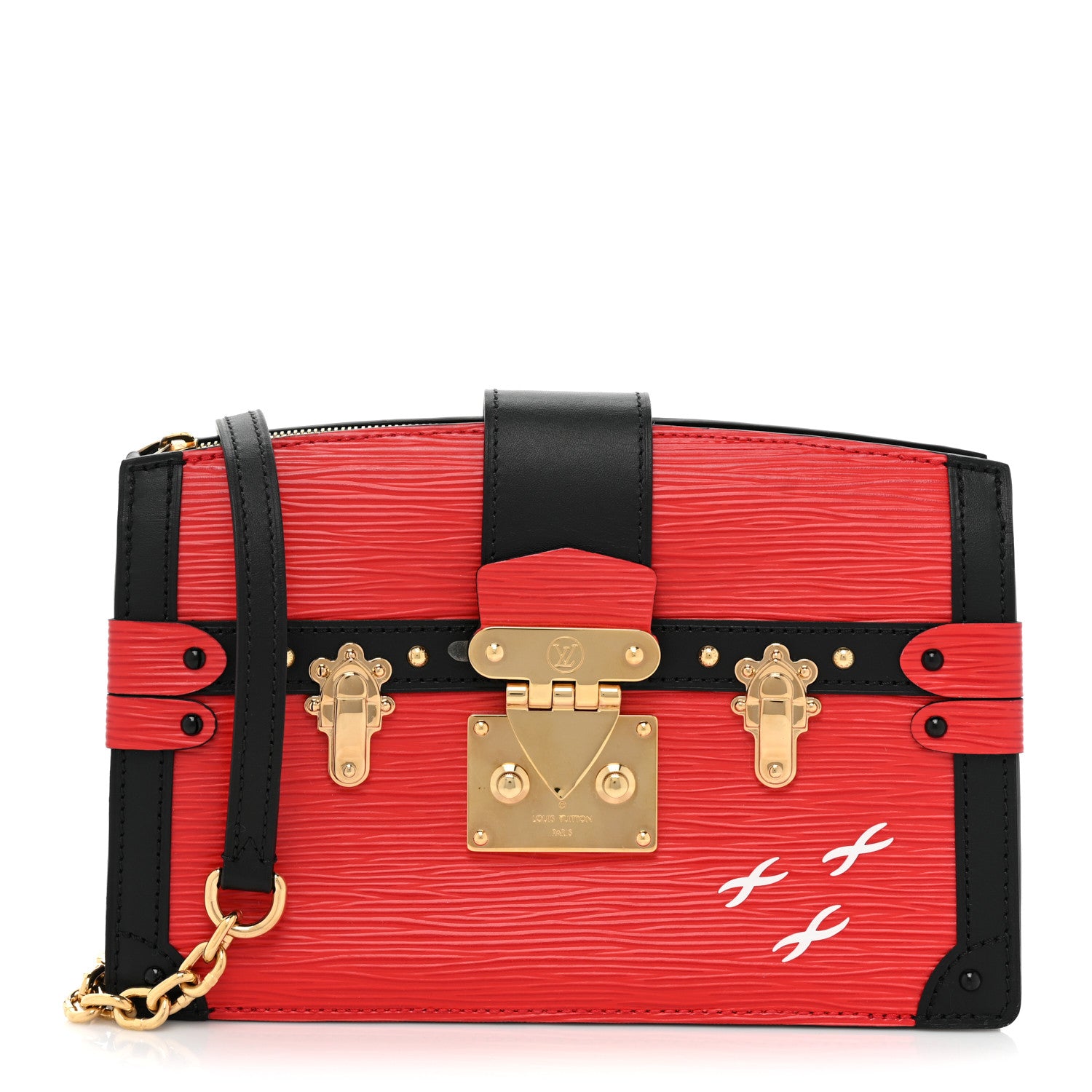 Louis Vuitton Epi Trunk Clutch Red 1 of 10