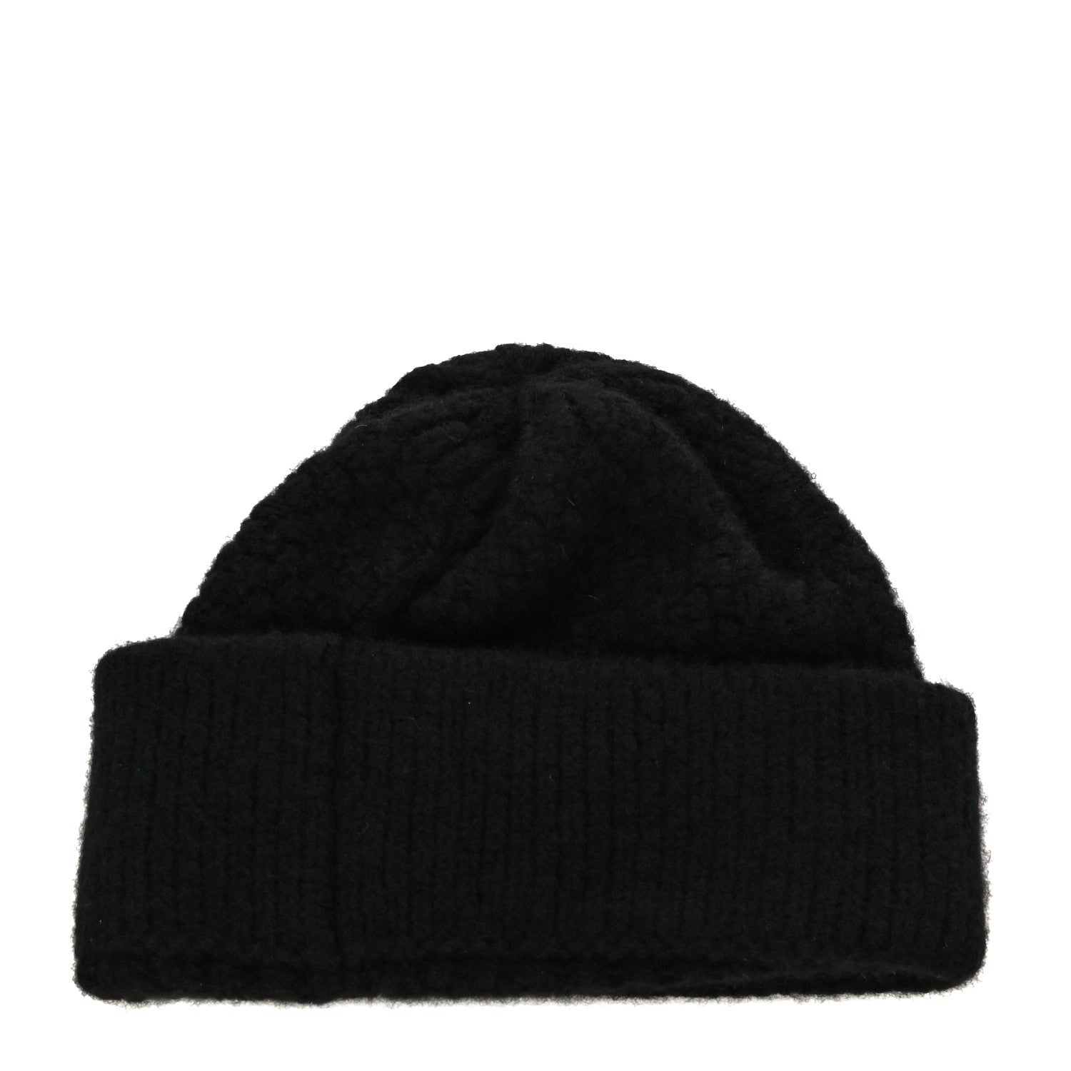 Chanel Cashmere Silk CC Beanie Hat Black 2 of 5