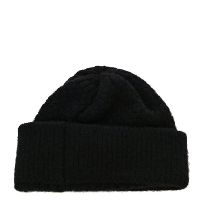 Chanel Cashmere Silk CC Beanie Hat Black 2 of 5