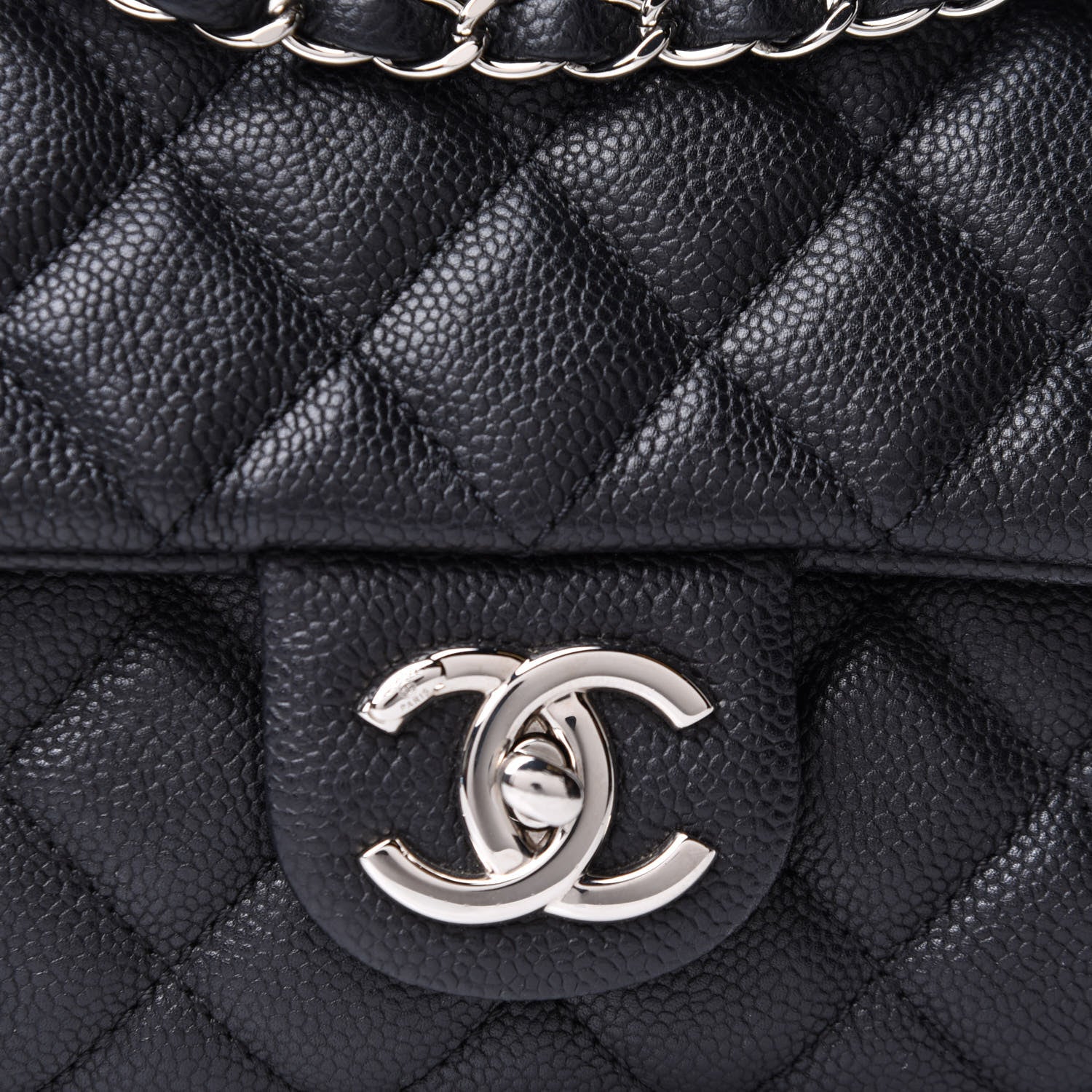 Chanel Caviar Quilted Jumbo Easy Flap Black 8 of 11