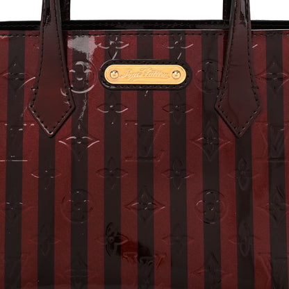 Louis Vuitton Vernis Rayures Wilshire PM Amarante 7 of 9
